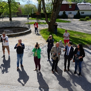 Pressekonferenz und Segnung Basilikadach