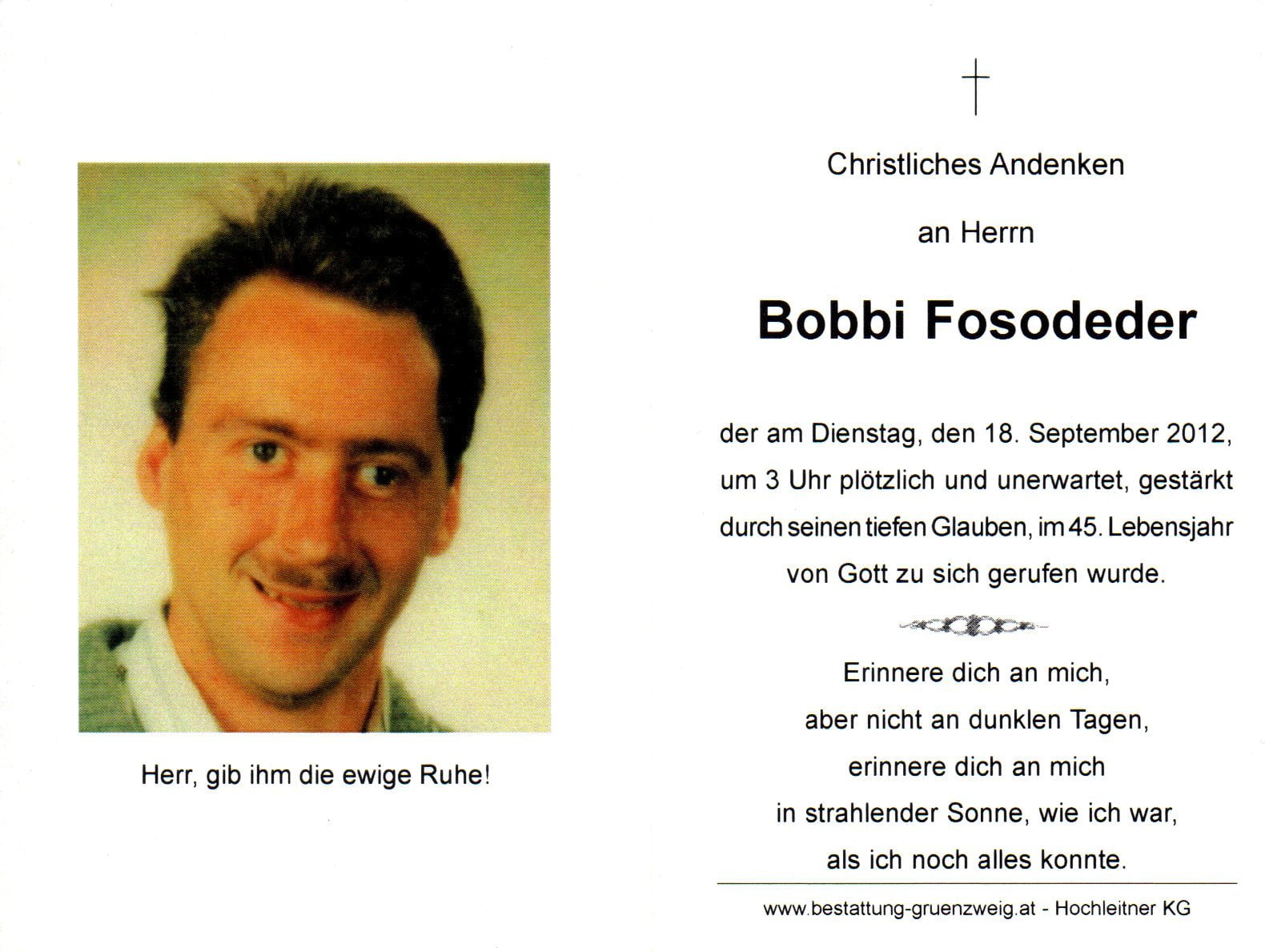 Fosodeder Ralph Robert