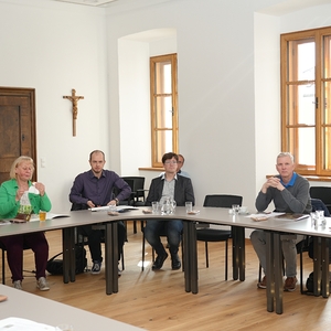 Pressekonferenz und Segnung Basilikadach