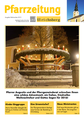 Pfarrzeitung Weihnachten 2015