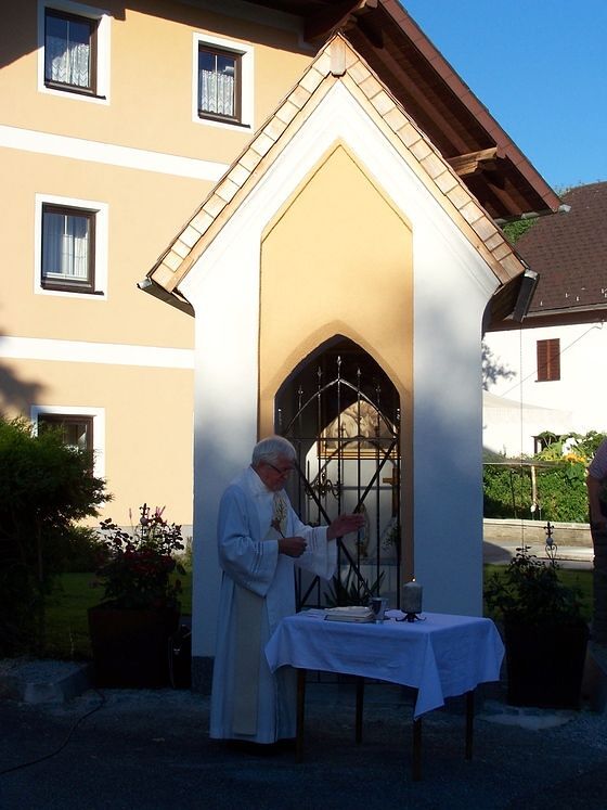 Alois Mairinger bei der Segnung