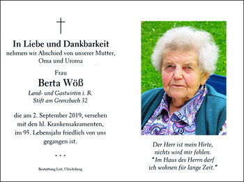 Berta Wöß sen.